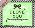 I LOVE YOU(GirlyStamp�j
