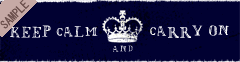 KEEP CALM�@AND CARRY ON�i�l�C�r�[�j
