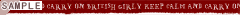 KEEP CALM�@AND CARRY ON�i�{���h�[�j