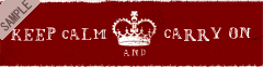 KEEP CALM�@AND CARRY ON�i�{���h�[�j