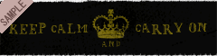 KEEP CALM�@AND CARRY ON�i�G���K���h�u���b�N�j